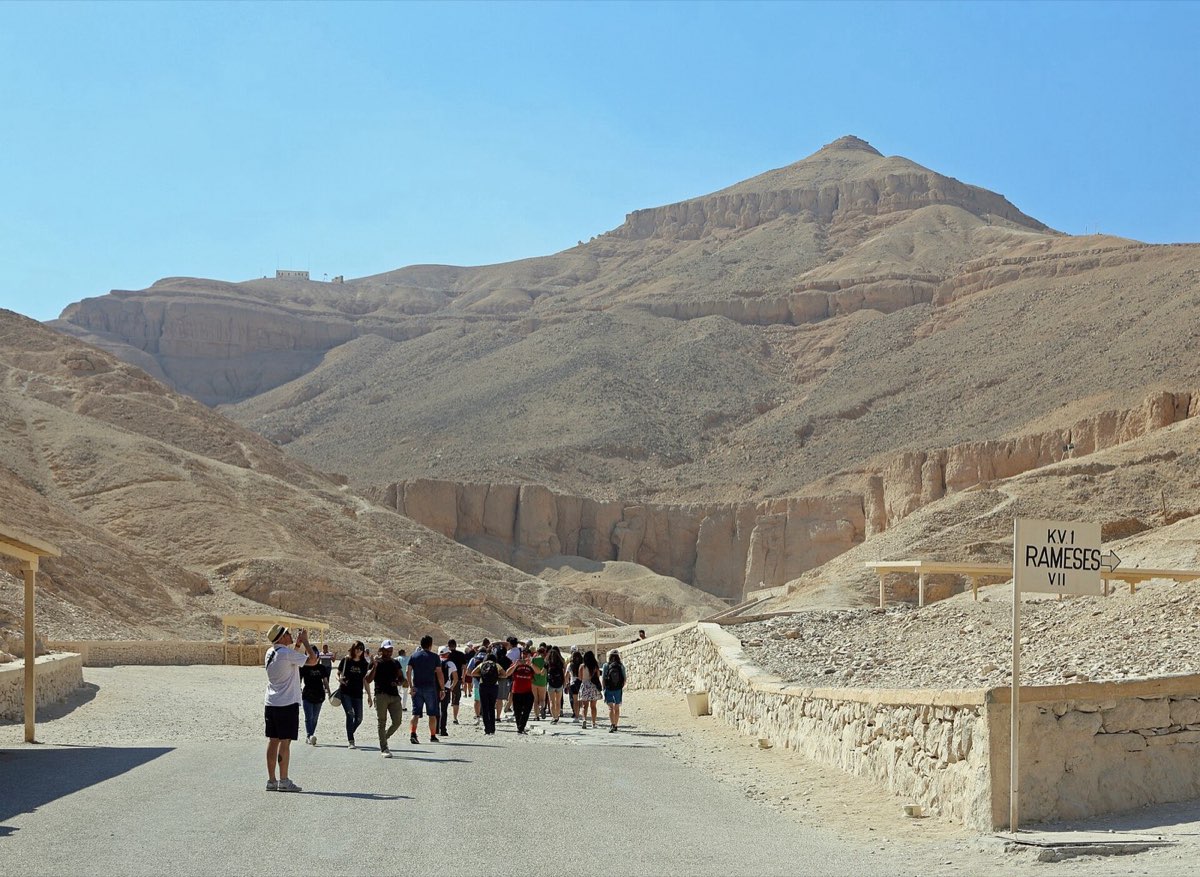 Royal tomb entrance at the Valley of the Kings